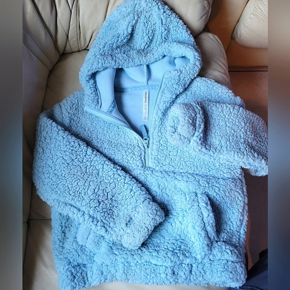 Mondetta Light Blue Fleece Hoodie Size10